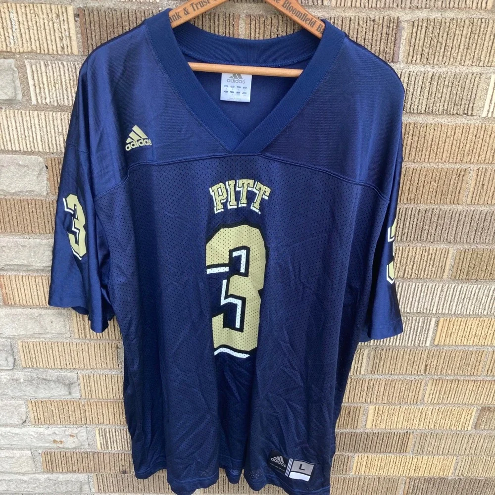 Adidas Pitt Panthers Tyler Palko #3 Football Jersey Mens Large Vtg College Y2K